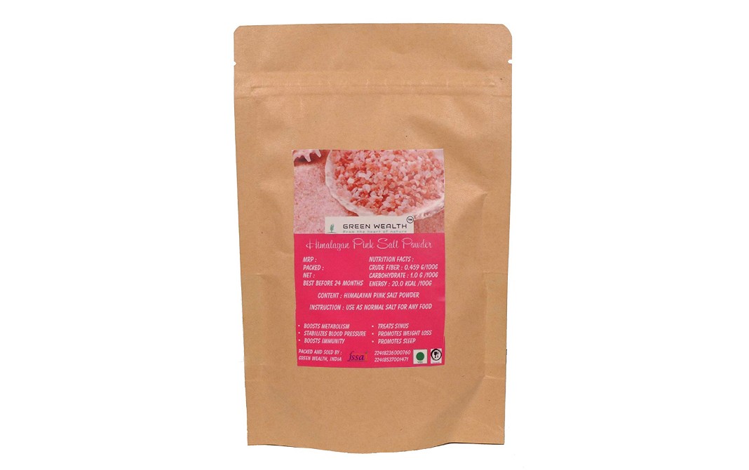 Green Wealth Himalayan Pink Salt Powder  Pack  900 grams
